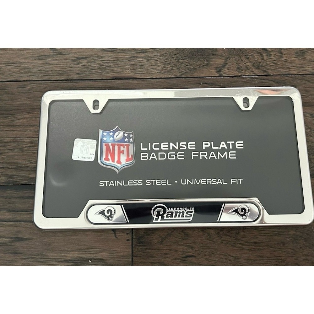 LOS ANGELES RAMS METAL LICENSE PLATE FRAME FROM PROMARK